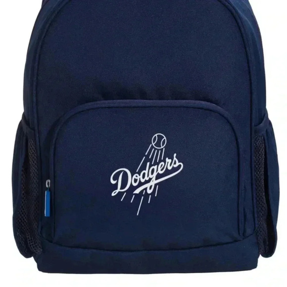 Pottery Barn Kids LA Dodgers Mackenzie Navy Personalized “Max”Large Backpack NEW - Picture 2 of 15